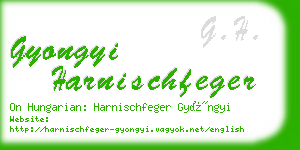 gyongyi harnischfeger business card